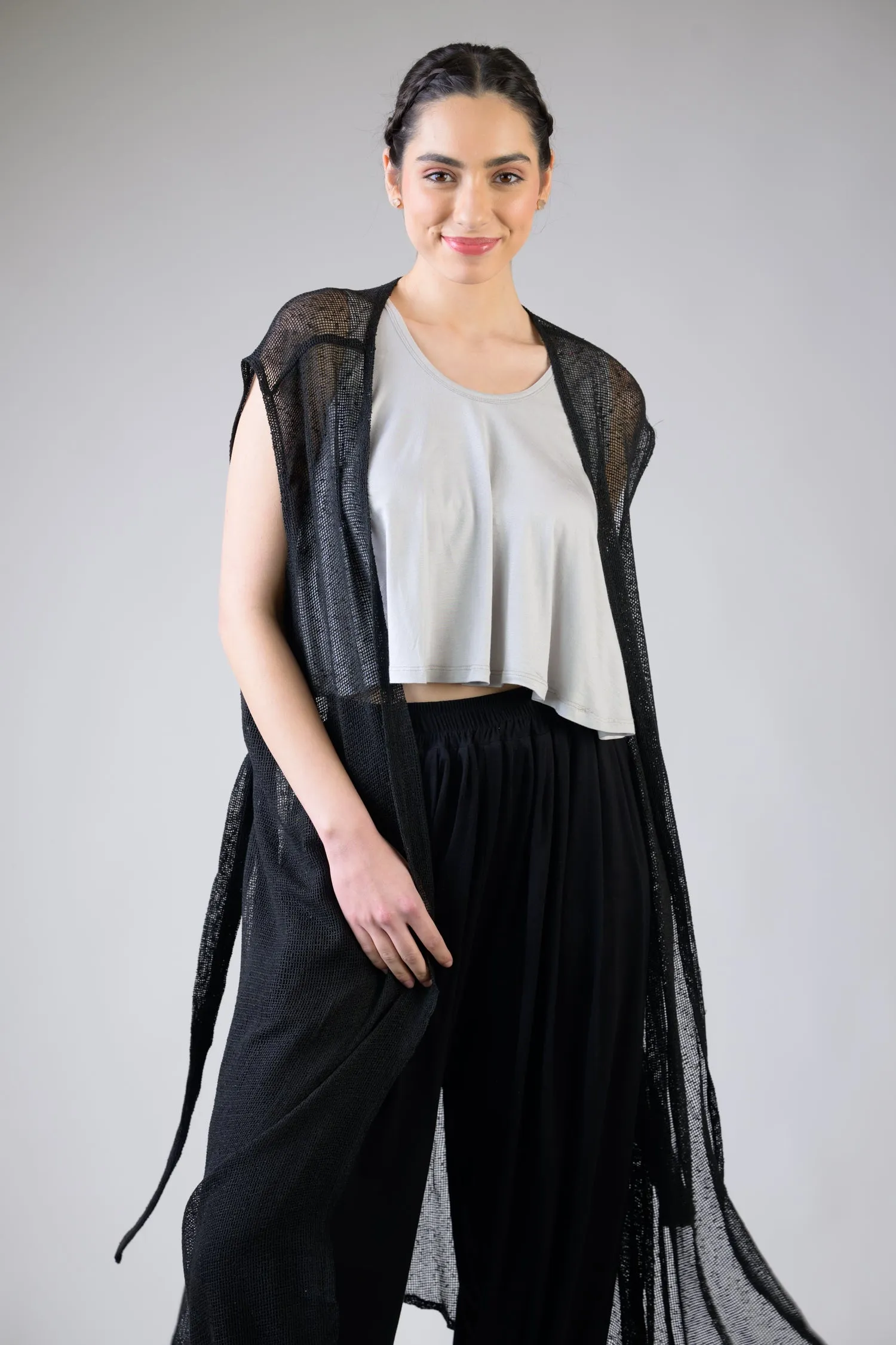 Rhea Light Net Kimono