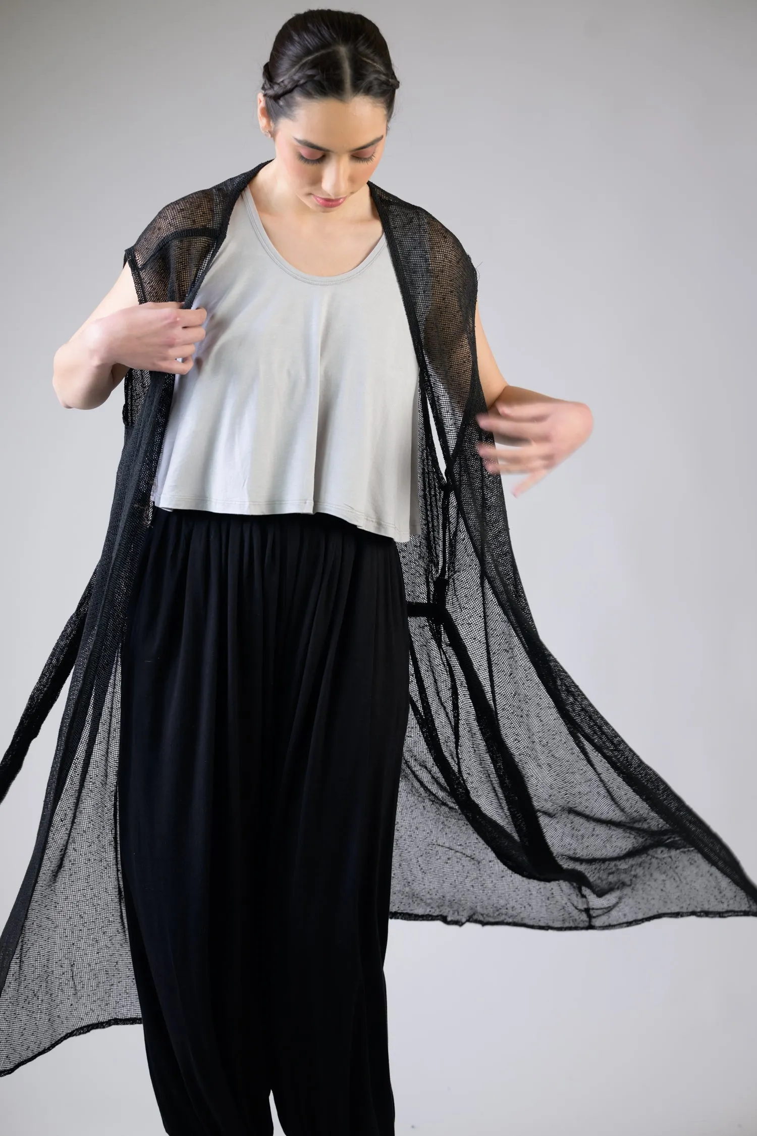 Rhea Light Net Kimono