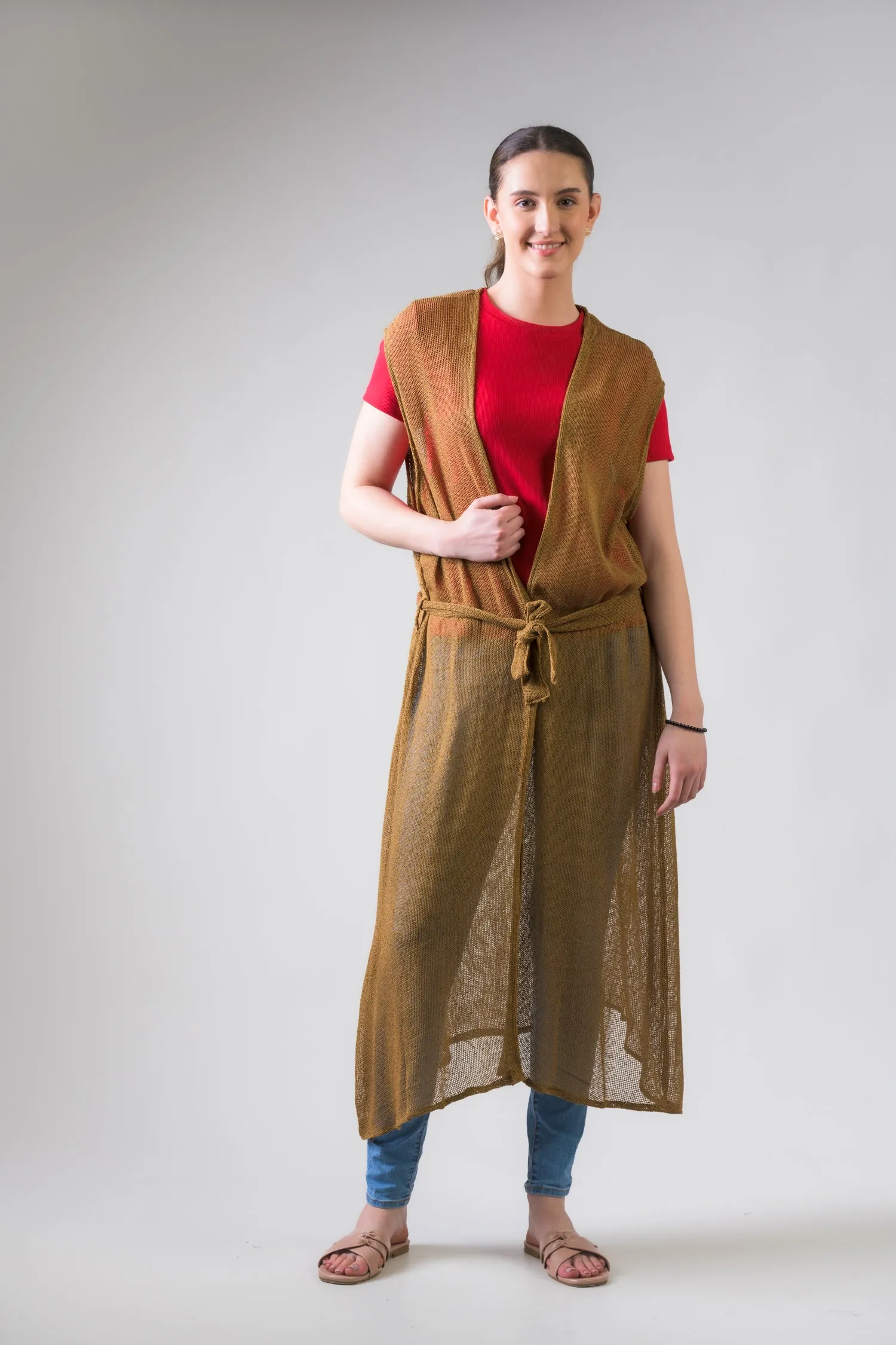 Rhea Light Net Kimono