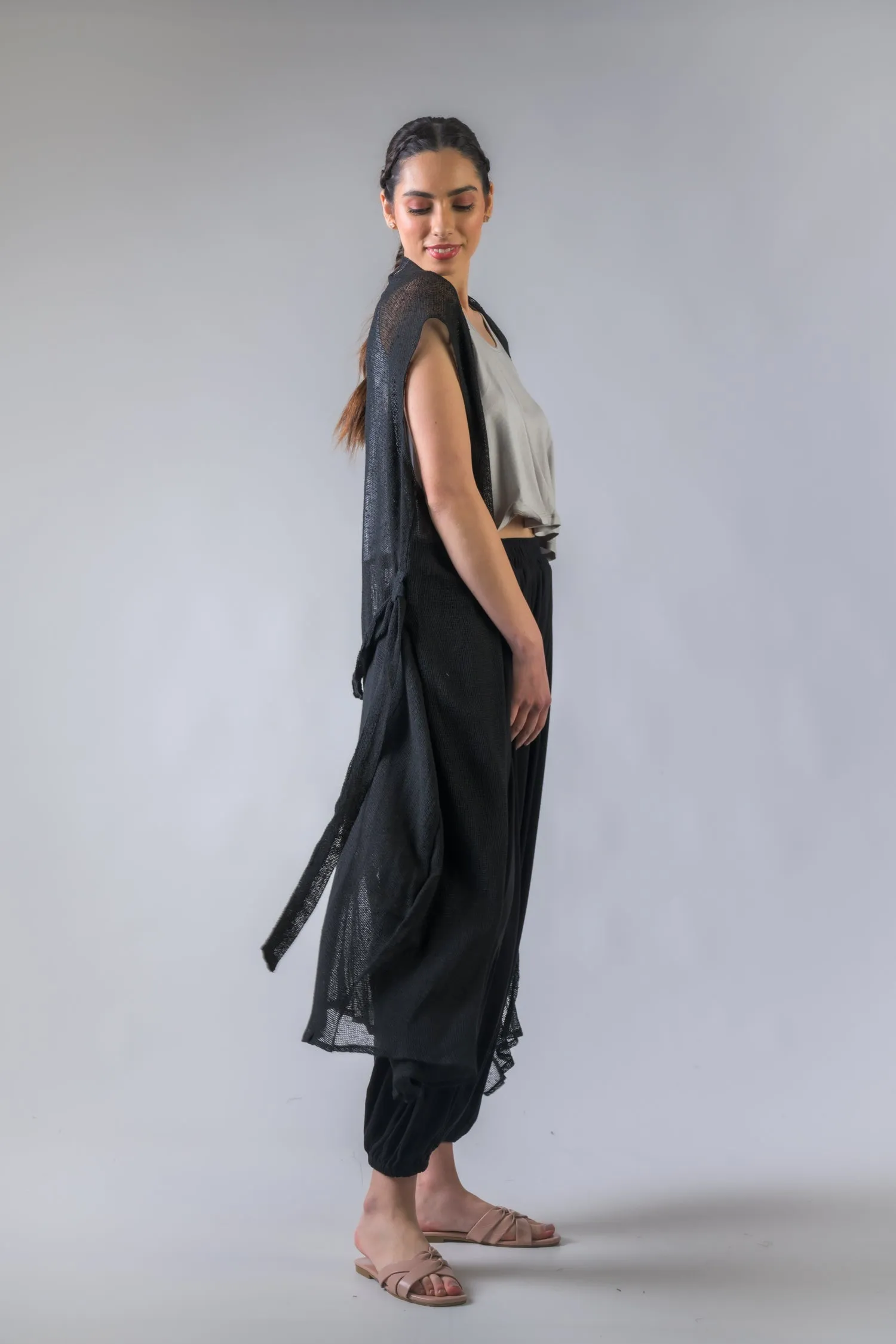 Rhea Light Net Kimono