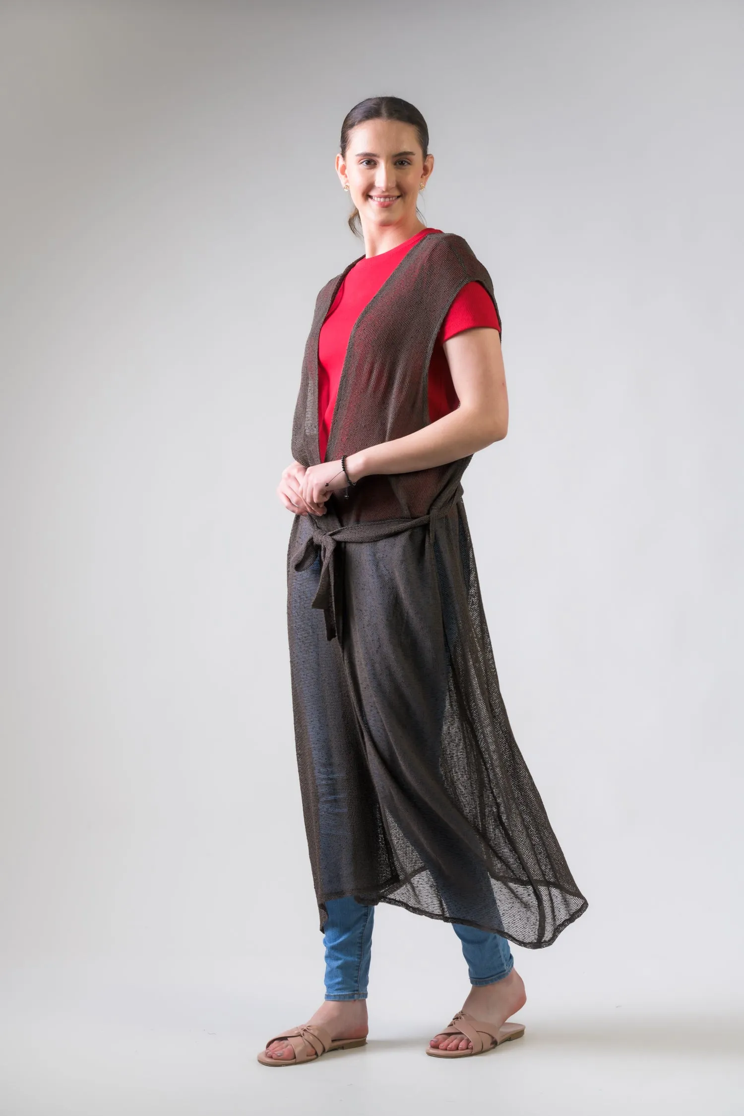 Rhea Light Net Kimono