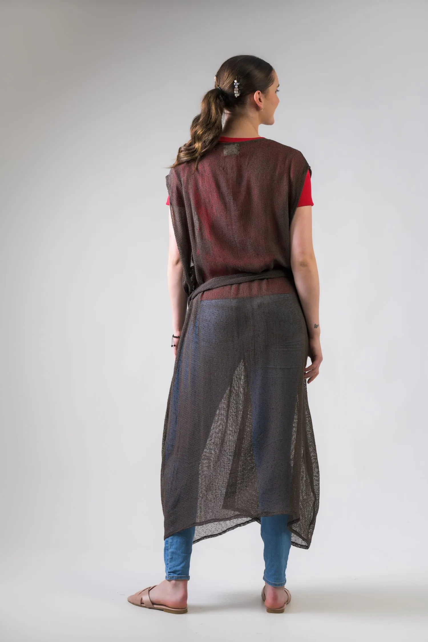 Rhea Light Net Kimono