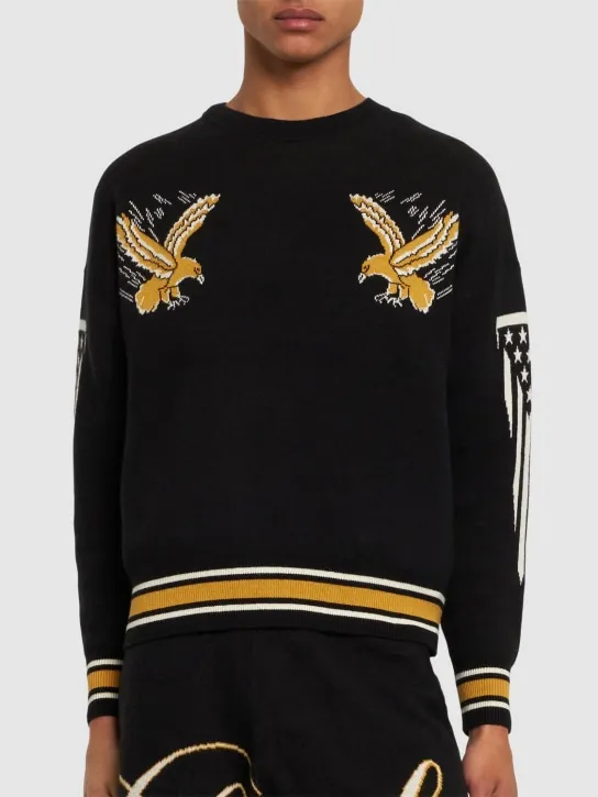 RHUDE   Rhude Eagle Souvenir cotton sweater 
