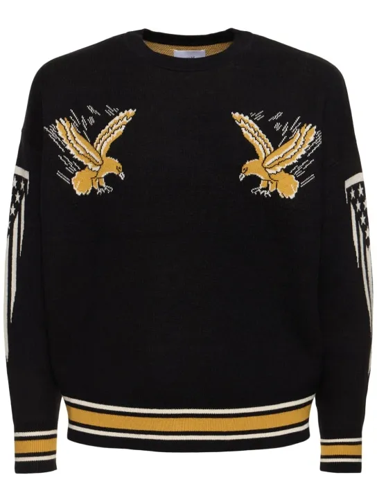 RHUDE   Rhude Eagle Souvenir cotton sweater 