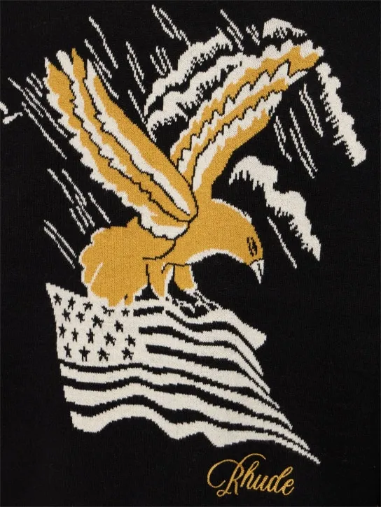 RHUDE   Rhude Eagle Souvenir cotton sweater 