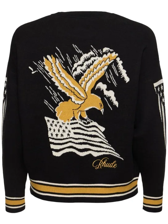 RHUDE   Rhude Eagle Souvenir cotton sweater 