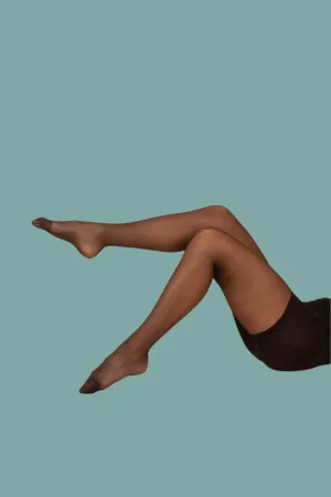 Sheer Contour Tights - Black
