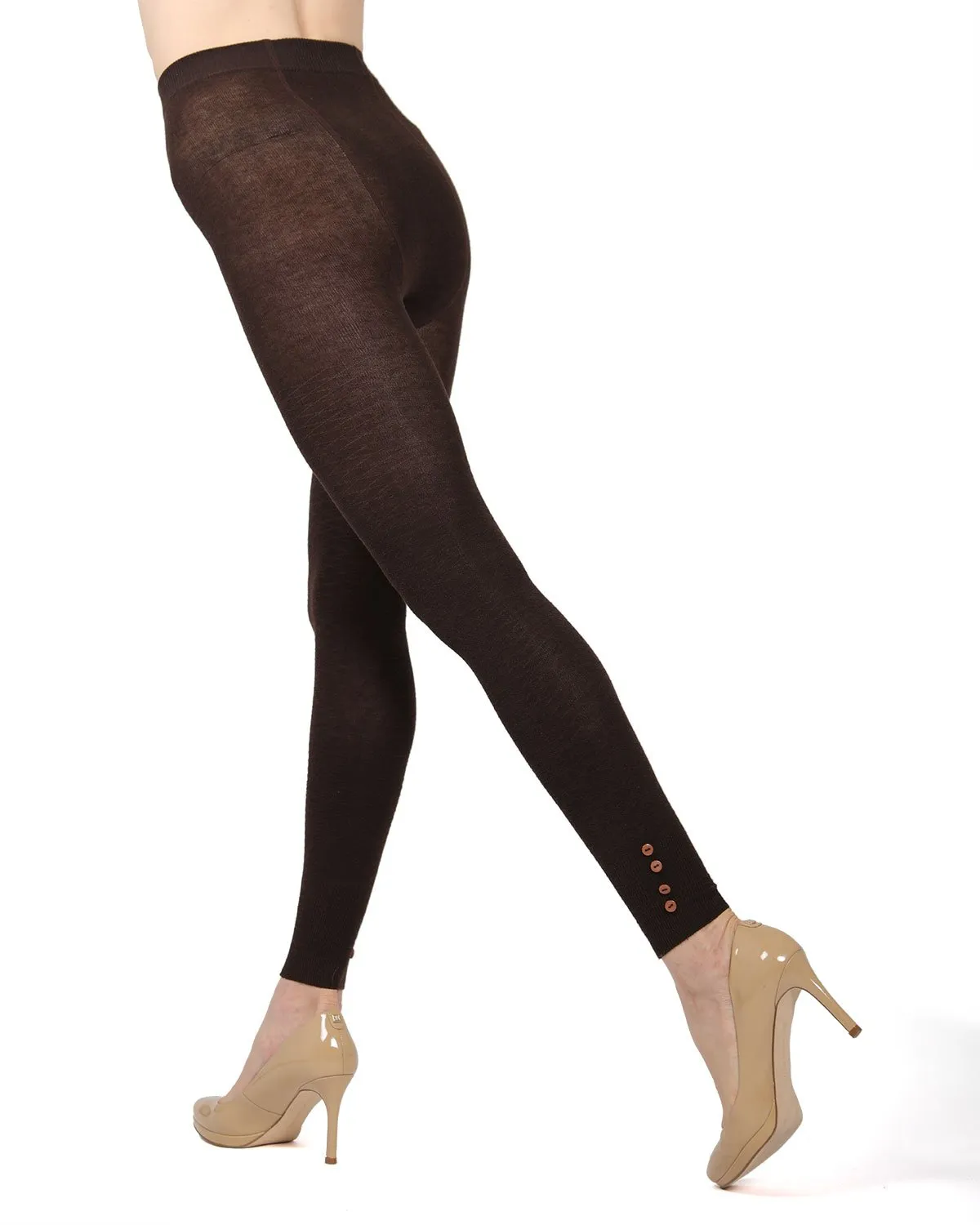 Sleek Footless Cotton Blend Sweater Tights