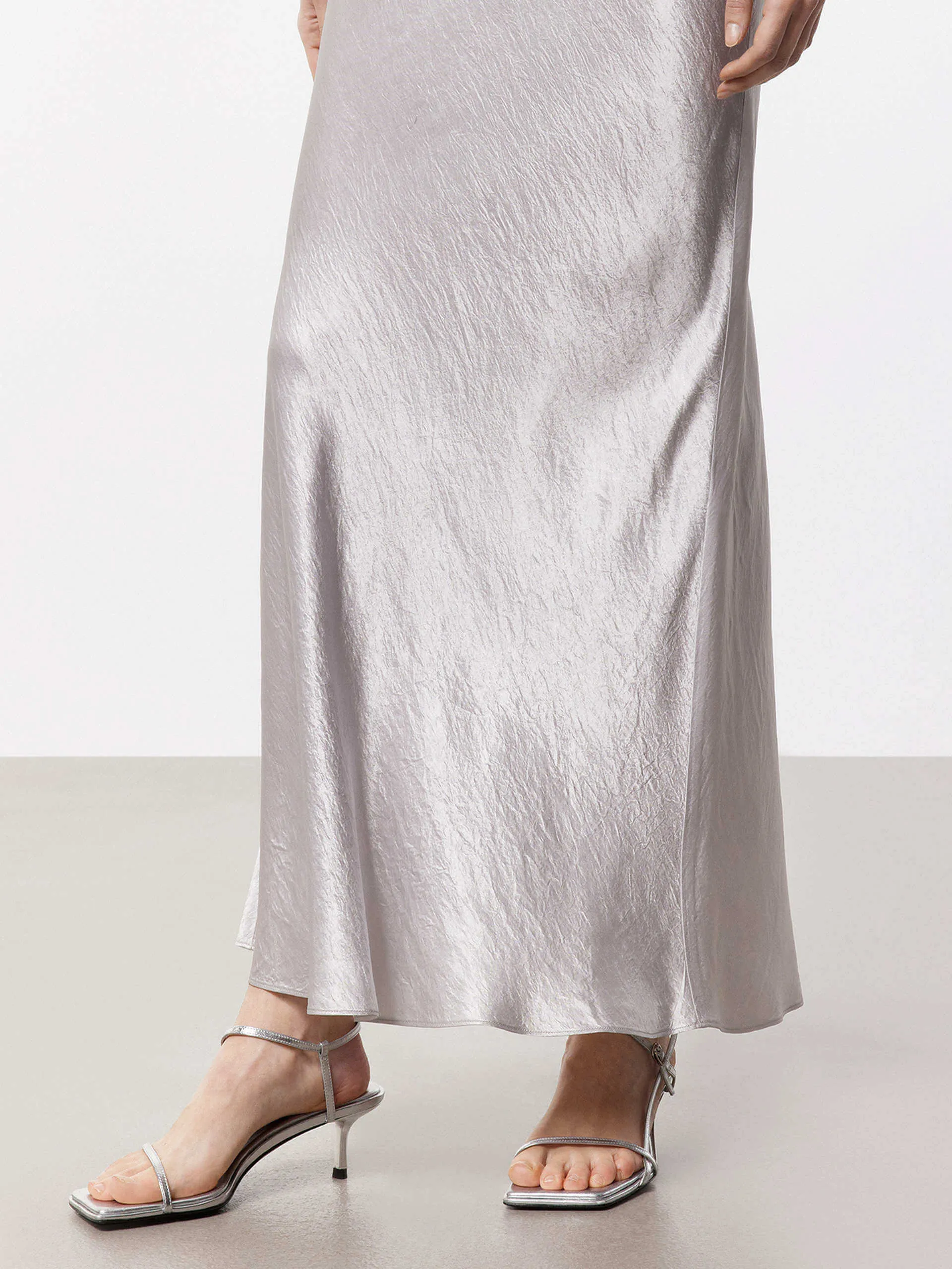 Soft Satin Maxi Skirt