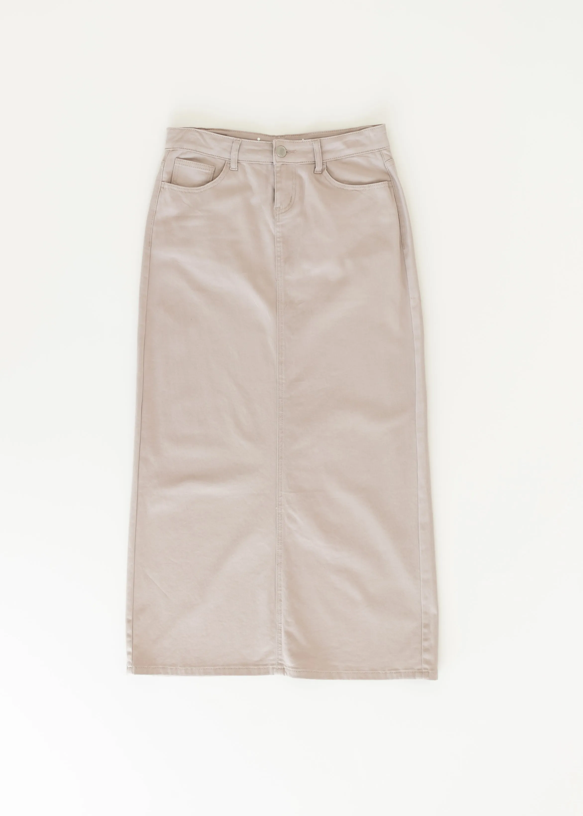 Stella Lilac Denim Maxi Skirt