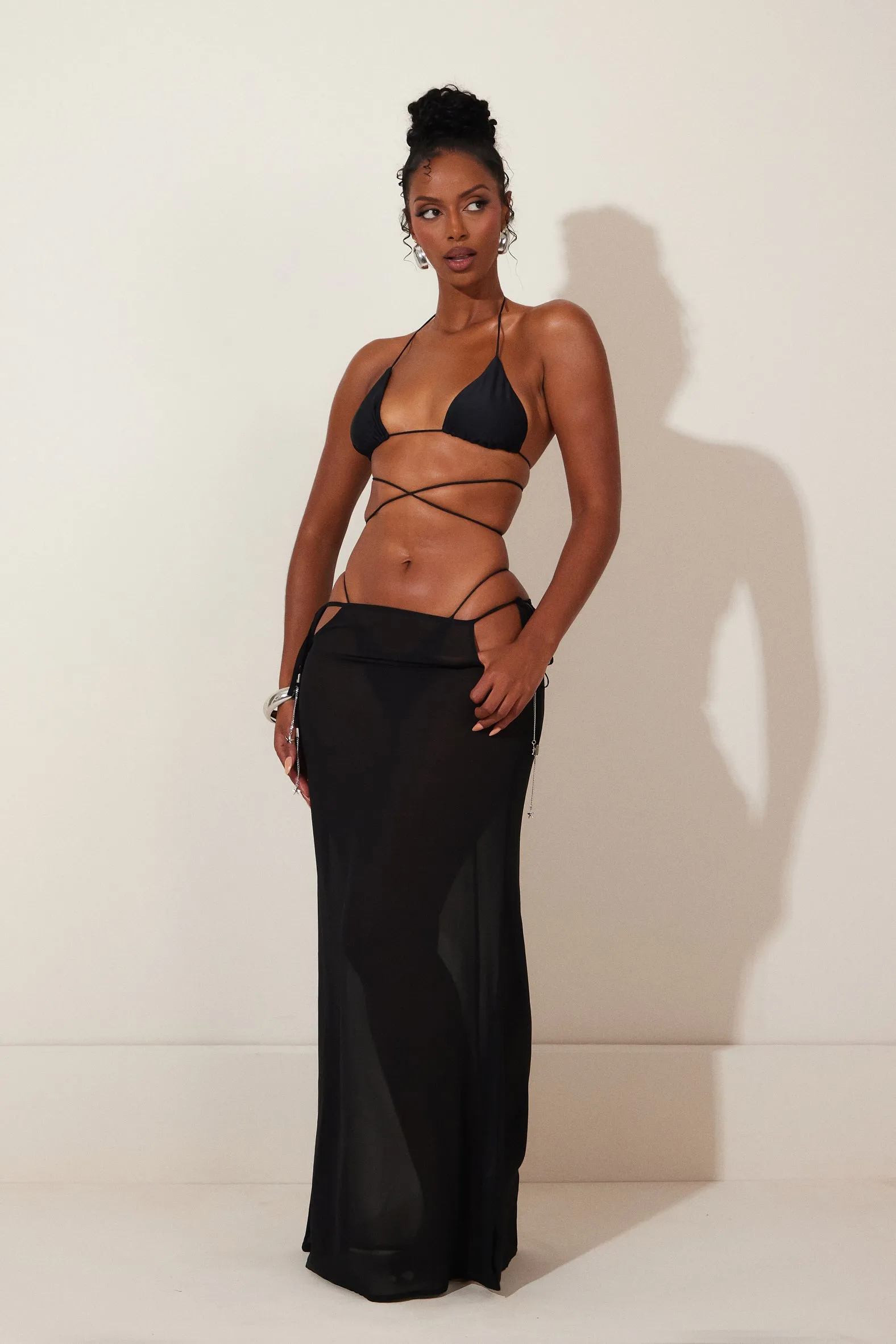 The Clementine Maxi Skirt - Black