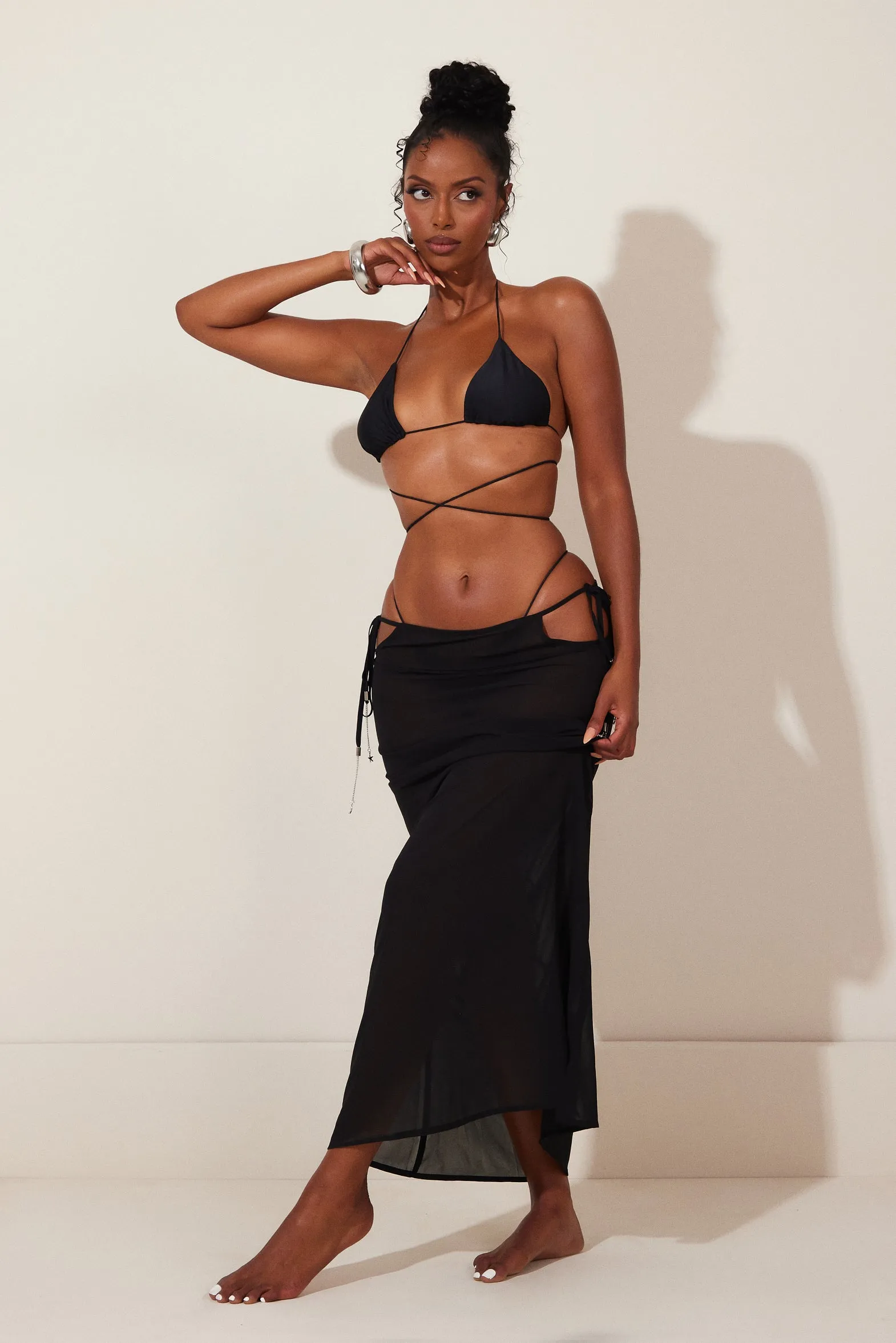 The Clementine Maxi Skirt - Black