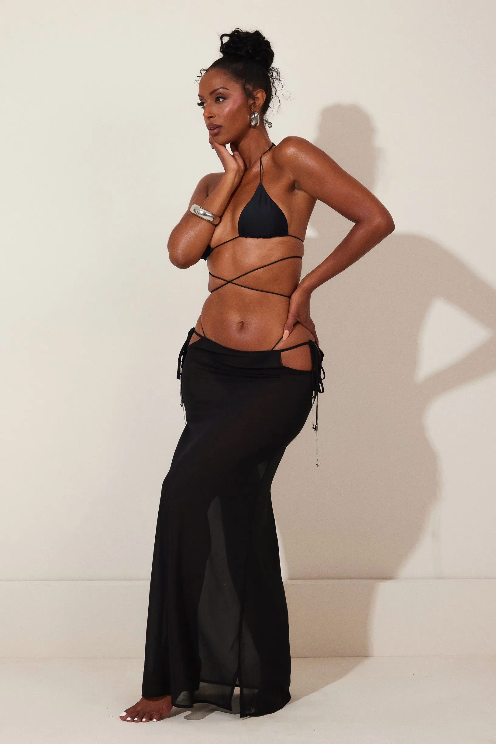 The Clementine Maxi Skirt - Black