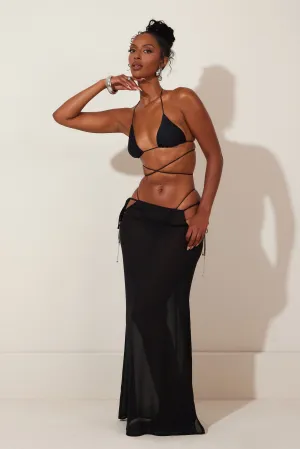 The Clementine Maxi Skirt - Black