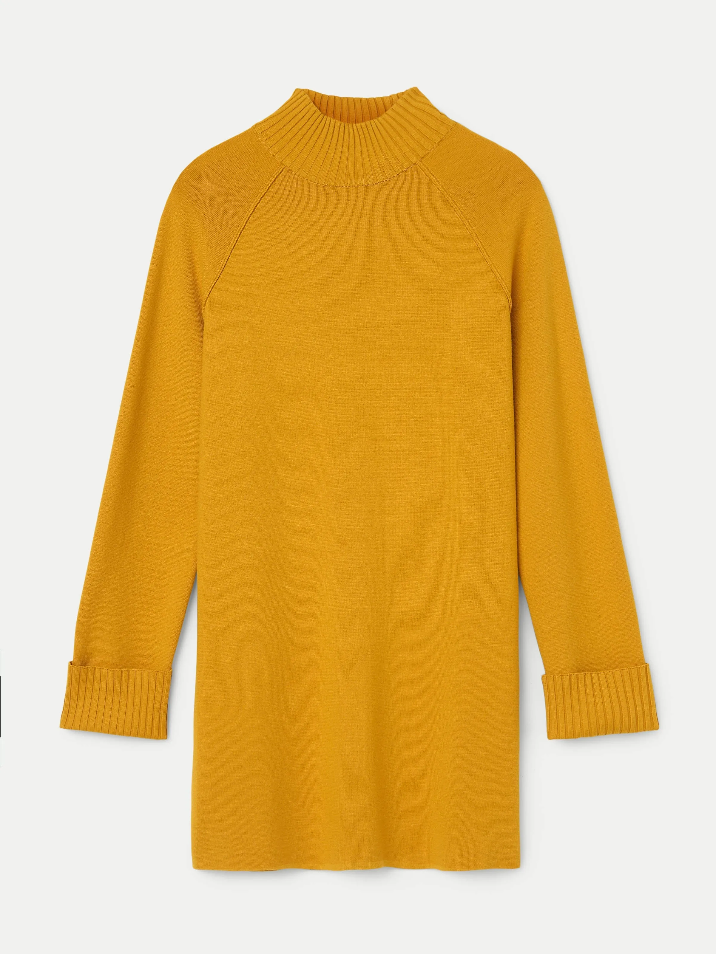 The Compact Sweater Dress in Mustard