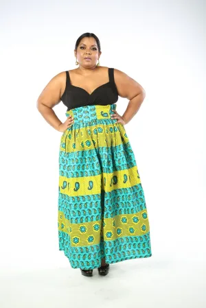 UDU African Print Women's Maxi Skirt