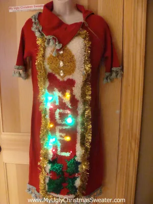 Ugly Christmas Sweater Party Tacky Dress (d59)