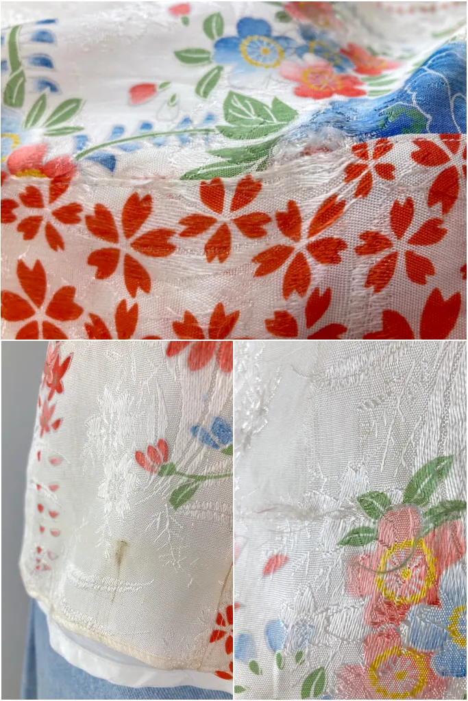 Vintage 1920s Silk Kimono Cardigan Top