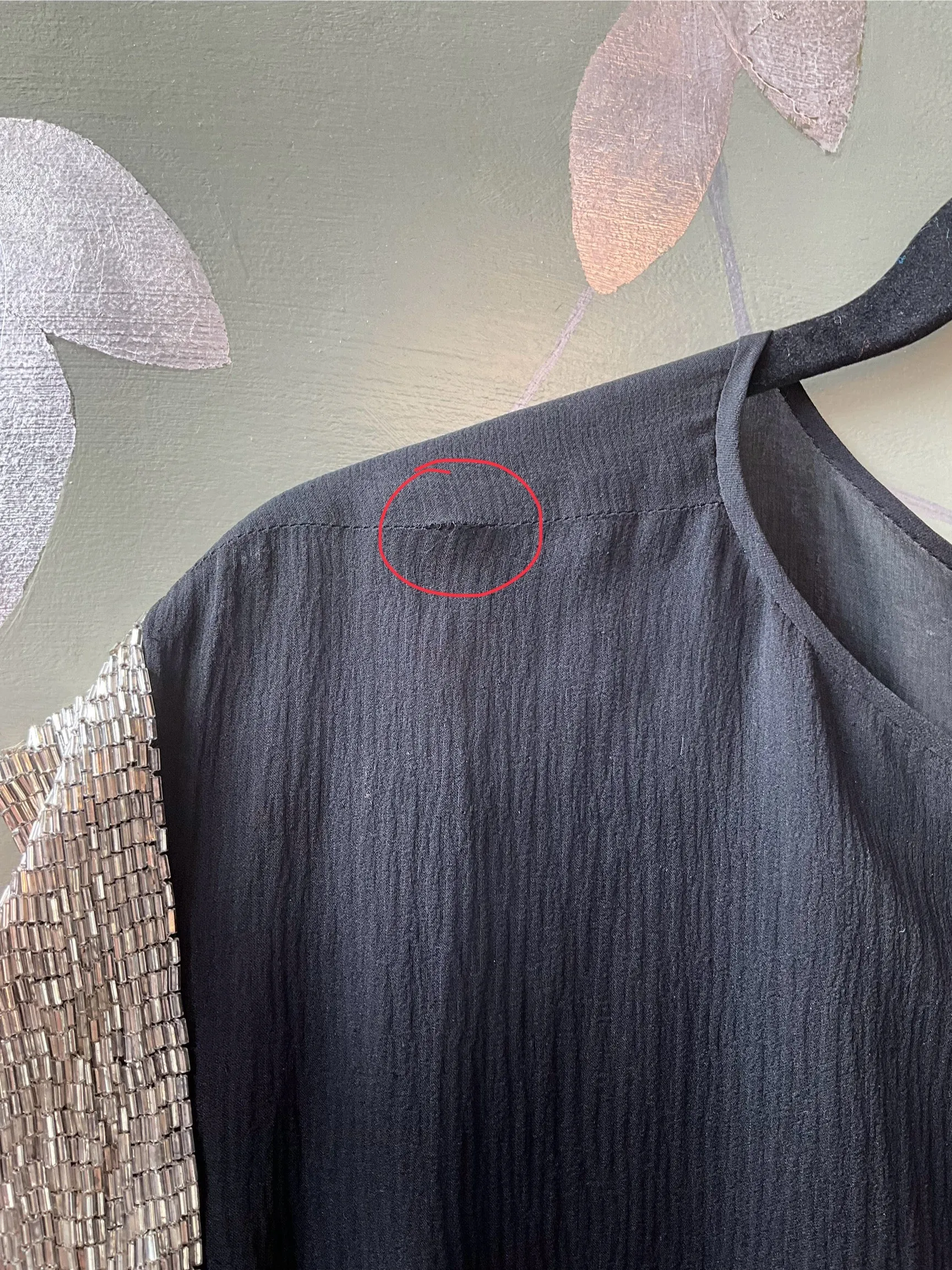 Vintage 1980s Chloé Black Silk Beaded Jacket Top and Dress Set, Medium
