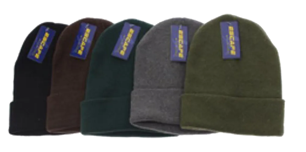 Winter-Hats Men's Super Stretch Solid Knit Cuff Hat