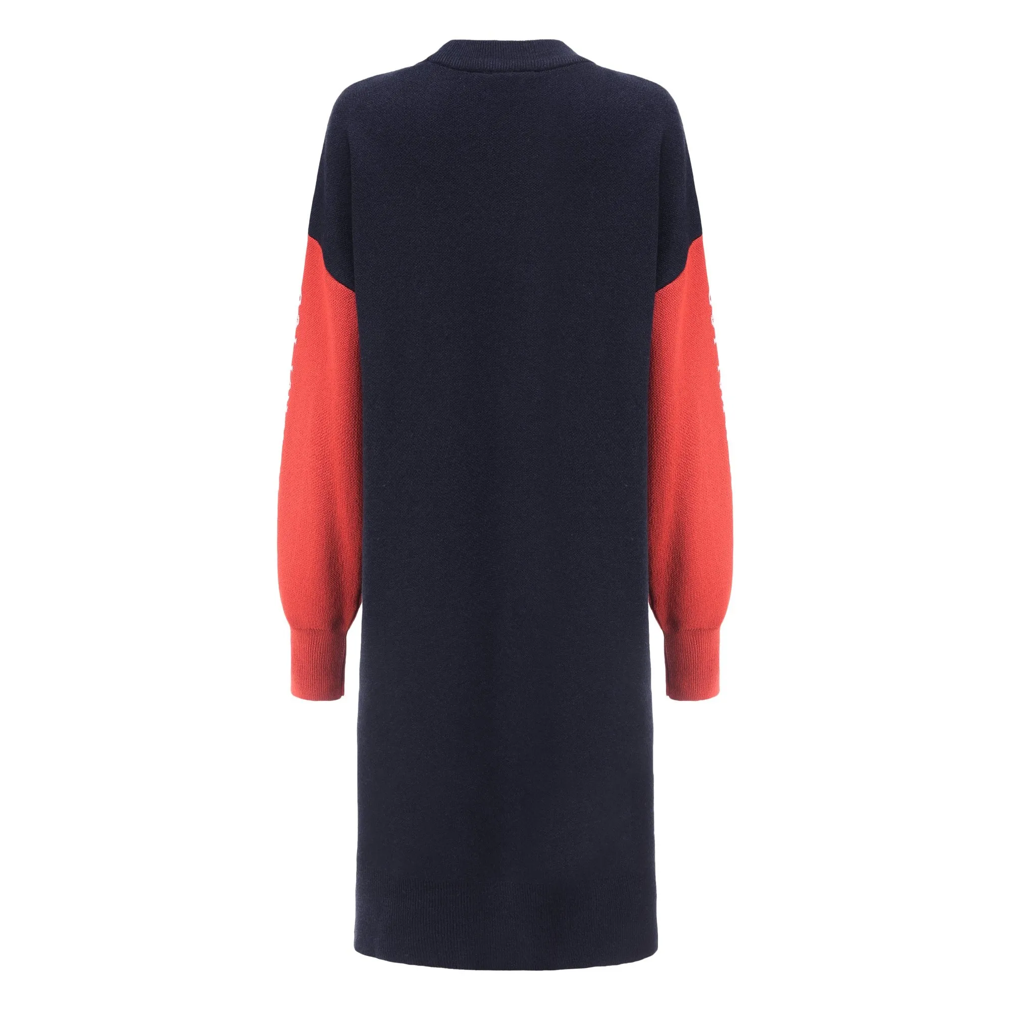 Women Jacquard Graphic Sweater Dress - Charcoal