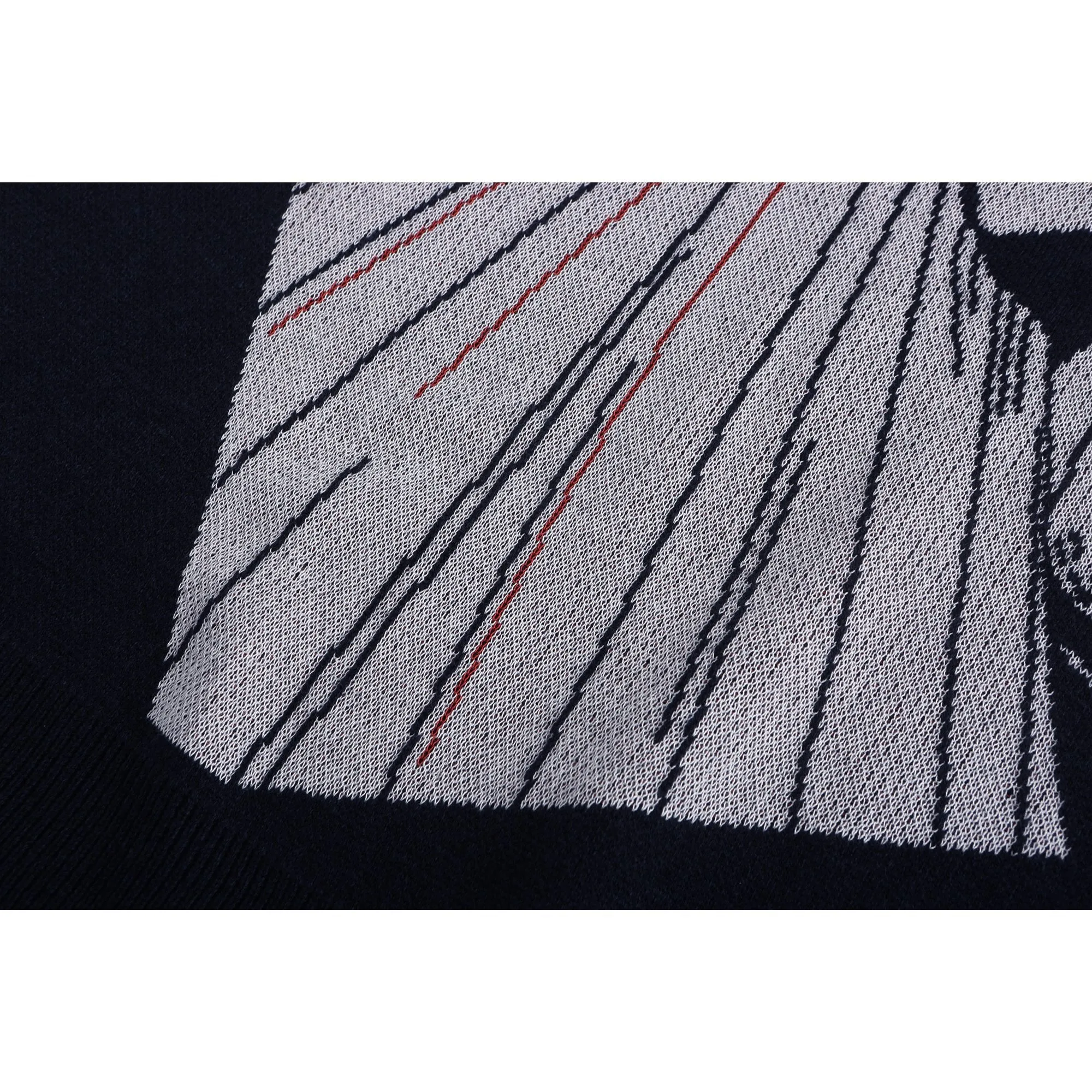Women Jacquard Graphic Sweater Dress - Charcoal