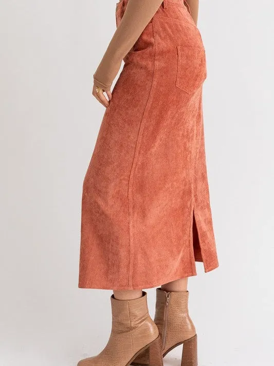 Your Body, Your Style Corduroy Maxi Skirt